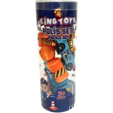 King Toys 12 Parça Mini Polis Oyun Seti