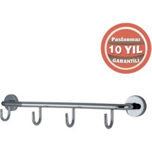 Çelik Banyo Paslanmaz Pirinç Eser 4’lü Askılık