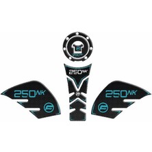 Cf Moto 250 Nk 2018 - 2023 Uyumlu Tank Pad Set Turkuaz