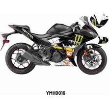 Yamaha YZF-R25 2014-2018 "monster" Tasarım Motosiklet Sticker Etiket Kaplama Modeli