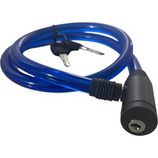 Ümit HC-81105 12X800 mm Anahtarlı Bisiklet Kilidi - Mavi