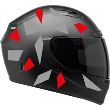 Kare Gri Kırmızı Kamuflaj Kask Sticker Modeli