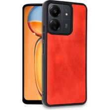 FUJİMAX Xiaomi Redmi 13C Kılıf Çizik ve Darbelere Tam Koruma Lens ve Kamera Korumalı Deri Aras Kapak