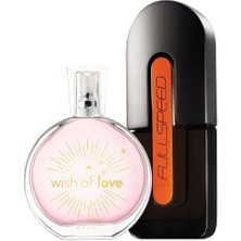 Avon Full Speed Erkek Parfüm 75 ml ve Wish Of Love 50 ml Kadın Parfüm Seti