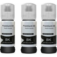 Oratek Epson 103 Uyumlu Siyah Ithal Muadil Mürekkep 70 ml 3 Adet