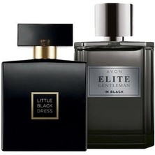 Avon Erkek Parfüm Seti Elite Gentleman In Black ve Little Black Dress 75 ml + 50 ml Akdeniz Esintisi