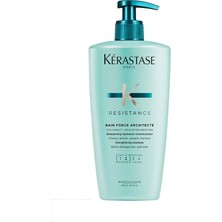 Kerastase Resistance Bain Force Architecte Çok Yıpranmış Kırık Uçlu Saçlar Için Güçlendirici Onarıcı Şampuan 500ml Standart