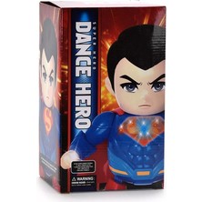 Pilli Işıklı Dans Eden Robot Süperman Batman Dance Hero Superman 20 cm