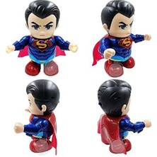 Pilli Işıklı Dans Eden Robot Süperman Batman Dance Hero Superman 20 cm