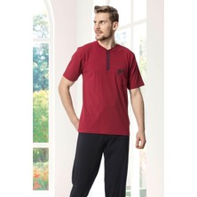 Kly Pamuk Likralı Damat Pijama Takımı