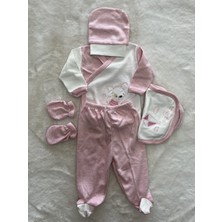 Nurcan Bebe Desenli 5li Zıbın Set