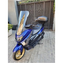 Saw-Tech N-Max 125 ve N-Max 155 2015-2020 Uyumlu Seffaf, Füme Veya Siyah Cam Yükseklik 68CM