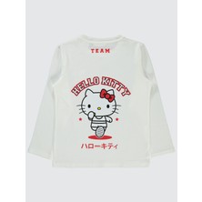 Hello Kitty Kız Çocuk Sweatshirt 6-9 Yaş Ekru