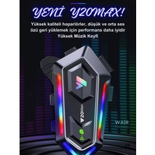 Wair Teknoloji Y20 Max 2 Kişi Bağlantılı Rgb Işıklı 1000MAH Bluetooth Motosiklet Kask Kulaklık Intercom Uyumlu