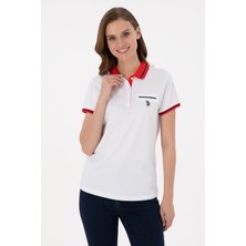 U.S. Polo Assn. Kadın Beyaz Polo Yaka Tişört 50285842-VR013
