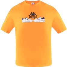 Kappa Authentic Taster Erkek Koyu Turuncu Regular Fit Tişört
