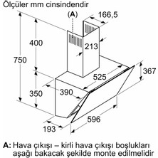 Siemens LC66KPJ60T 60 cm Siyah Ankastre Duvar Tipi Davlumbaz