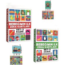 NillyToys Bebeğimin İlk Zeka Kartları Eğitici Kartlar 6 - 12 Ay ve 12 -24 Ay 2'li Set