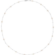 Energetix Narin Gümüş Renkli Tatlı Su Incisi Manyetik Kolye