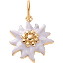 Energetix Çiçek Motifli Altın Renkli Manyetik Kolye Ucu