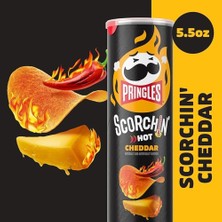 Pringles Scorchin Çıtır Cheddar Patates Cipsi - 158 gr