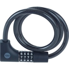 Yale Yale Essential Kablolu Bisiklet Kilidi  1000MM  Şifreli ve  Anahtarlı YCC0121002