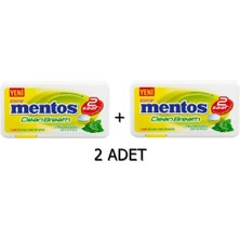 Mentos 2 Saat Clean Breath Limon Aromalı Şeker 21 gr 2 Adet