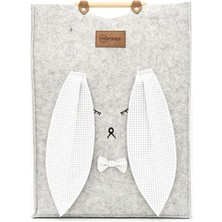 mordesign Keçe Çocuk Oyuncak/kirli Çamaşır Depolama Sepeti, Çok Amaçlı Saklama Sepeti, Morbunny Serisi