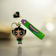 Chipper Powerpuff Girls Karakter Anahtarlık ve Çanta Süsü (Buttercup) Yeşil