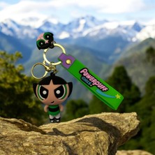 Chipper Powerpuff Girls Karakter Anahtarlık ve Çanta Süsü (Buttercup) Yeşil