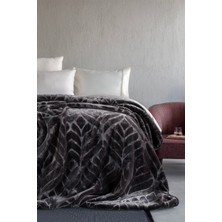 Apricitas Home Loyal Gray Çift Kişilik Battaniye 220X240 cm