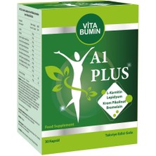 Vitabumin A1 Plus L-Carnitine Yeşil Çay Krom Bromealin İçeren Bitkisel Takviye 30 Kaspül