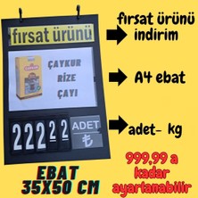 35X50 Ebat Pvc  Etiket (Fiyat Etiketi ) (Insörtlük)