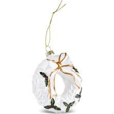 Karaca New Year Yılbaşı Çelenk Ağaç Süsü 9x4x10,5 cm