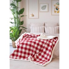 Seda Home Art  Tek Kişilik Tv Battaniyesi , Koltuk Şalı , Çift Taraflı Ekose Battaniye 150X200