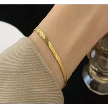 SE Jewellery Gold Klasik Ezme Italyan Model Kadın Bileklik