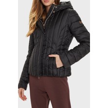 Ea7 Kapitoneli Slim Fit Kapüşonlu Şişme Mont Bayan Mont 6DTB10 Tngaz 0210