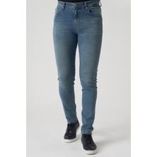 White Stone Cartaxo J2501 Ayla Regular Fit  5 Cep Jean Pantolon Yeşil