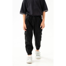 Gold Class Kidswear Lastikli Bel ve Paça Kargo Cepli Jogger Erkek Çocuk Pantolon