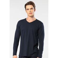 Cacharel Erkek Modal Pamuk V Yaka T-Shirt
