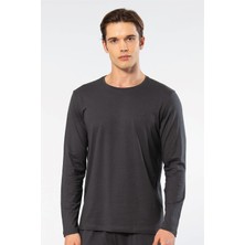 Cacharel Erkek Modal Pamuk Bisiklet Yaka T-Shirt