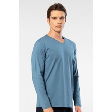 Cacharel Erkek Modal Pamuk V Yaka T-Shirt
