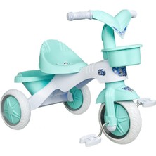 Kitty Üç Tekerlekli Bisiklet Çocuk Bisikleti 3 Teker Bisiklet 1-3-5 Yaş Plastik Motor Ilk Bisiklet Sepetli