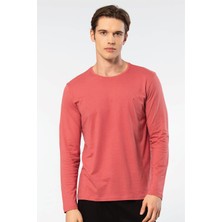 Cacharel Erkek Modal Pamuk Bisiklet Yaka T-Shirt