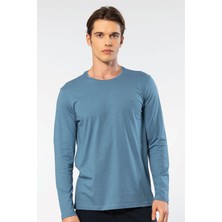 Cacharel Erkek Modal Pamuk Bisiklet Yaka T-Shirt