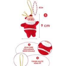 Oyuncak Store Yılbaşı Noel Süsü 2 Li 9 cm Noel Baba