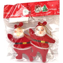 Oyuncak Store Yılbaşı Noel Süsü 2 Li 9 cm Noel Baba