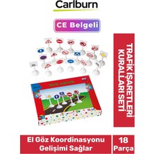 Zeka Geliştirici Öğretici Eğitici Yol Ev Okul Plastik Trafik Işaretleri Kuralları 18 Parça Sembol