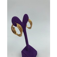 Ayvil Jewelry Gold Burgu Küpe