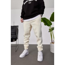 Nomarc Şardonlu Paçası Lastikli Krem Eşofman